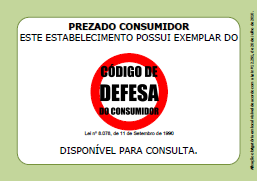 Cartaz Cod. Defesa do Consumidor