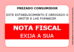 Cartaz Peça Nota Fiscal